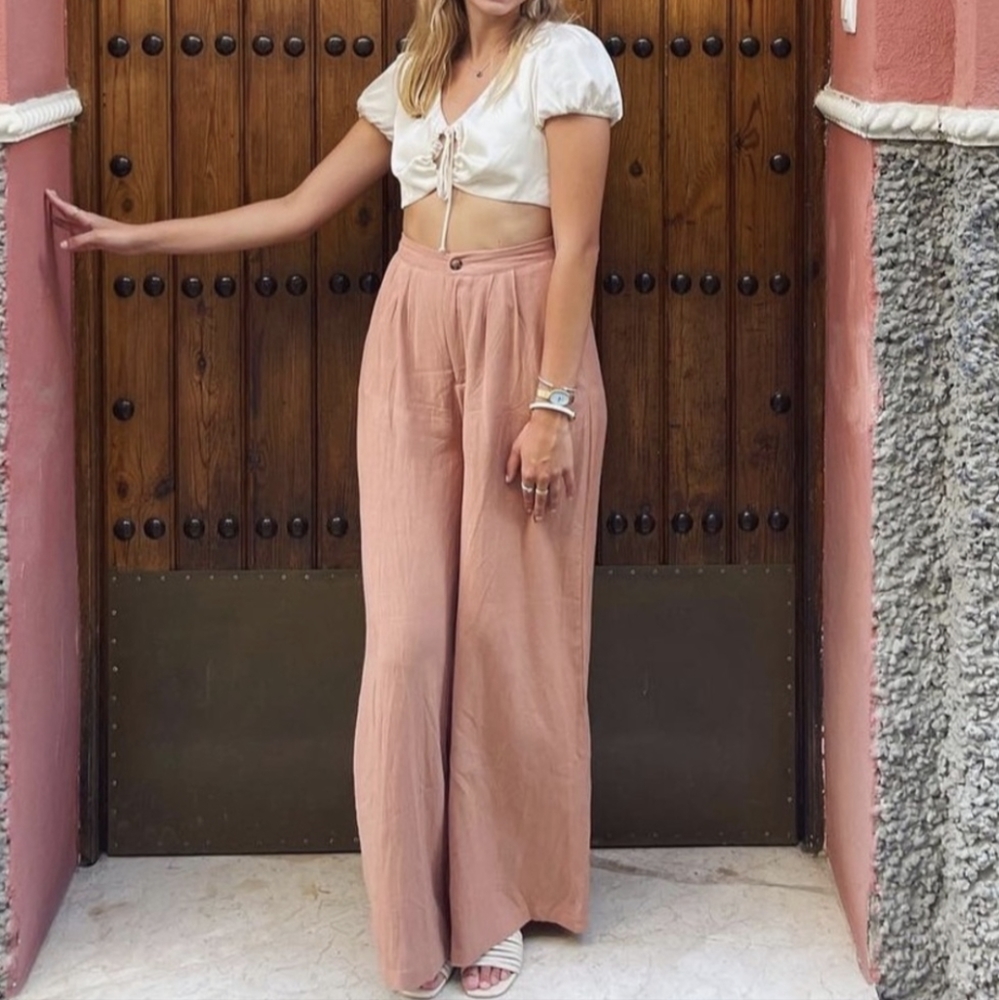 Flowy mustard seed pants